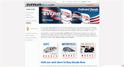 Desktop Screenshot of evinrudedecals.com
